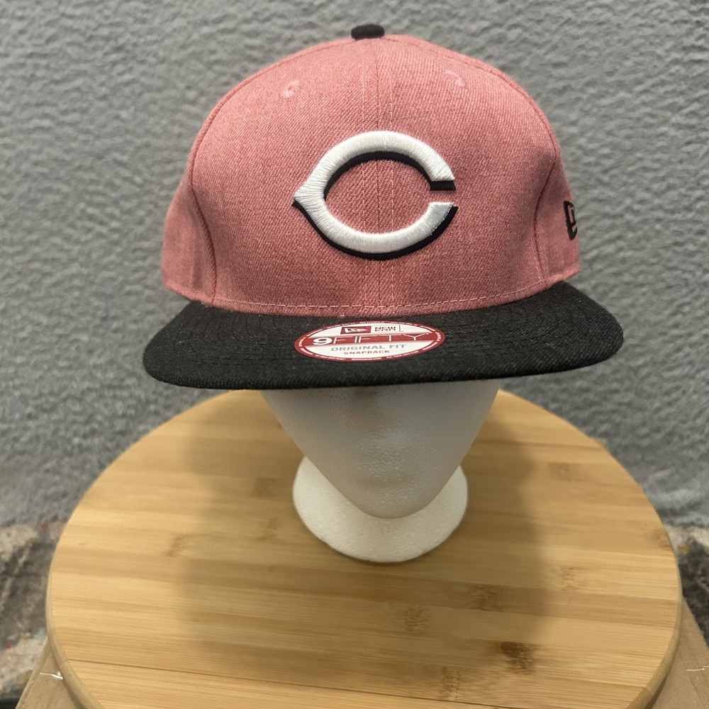 Cincinatti Reds Hat Cap Snap Back Mens One Size Red Pink MLB New Era 9Fifty